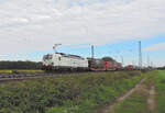 Niederschopfheim - 16. September 2023 : Werbelok 'I do the job of 40 trucks' 193 597 mit einem KLV in richtung Süden unterwegs. 

Link zum Video : https://www.youtube.com/watch?v=SFNIWOxAjb4&lc=UgyvNi3yYDnFPCTWXMp4AaABAg