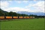 Transped Lok am Transped: 185 518 bringt den  Transped-Express  von Wanne-Eickel zum Brenner. Ziel ist Verona. (05.07.2008)
