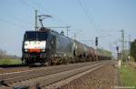 ES 64 F4 - 037 (189 937-6) MRCE im Dienst für die TX Logistik AG mit Dieselkraftstoff oder Gasöl oder Heizöl (leicht) Kesselzug in Friesack(Mark) in Richtung Neustadt(Dosse) unterwegs. Netten Gruß zurück! 21.04.2011