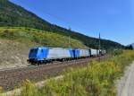 185 516 + 185 513 mit einem KLV am 08.09.2012 unterwegs bei Kolbnitz.