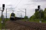 ES 64 U2 - 010 (182 510-8) MRCE Dispolok GmbH fr TXL - TX Logistik AG mit einem Containerzug in Stendal(Wahrburg) und fuhr in Richtung Magdeburg weiter.