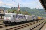 Am 6.Mai 2013 erreichten TXL 185 540 & 531 mit einem DHL/DSV-KLV-Zug den Grenzbahnhof Kufstein.