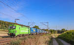 193 996 Railpool/TX Logistik (KEINE FÜßE KEIN ABDRUCK) mit einem LKW Walter KLV nach Wien am 25.08.2020 in Kerzell bei Fulda