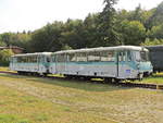 Die Ferkeltaxen 771 065-0 der UBB stehen abgestellt in Heringsdorf aus der Insel Usedom am 01.