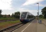 UBB 646 125-4 + 646 108-0 als UBB 29427 von Zssow nach Swinoujscie Centrum, am 30.05.2014 in Zinnowitz.