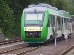 VT 251 der Vectus Verkehrsgesellschaft mbH im Bhf Westerburg wartet geduldig auf die Rückfahrt nach Limburg, der Lokführer macht grade die Gesetzlich vorgeschriebene Dienstpause.