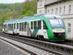 vectus - Triebzug 95 80 064 8 638-2-D-VCT-A-H im Bahnhof von Leun am 30.04.2008