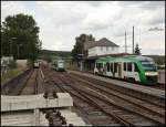 Ein LINT27 VT206 der VECTUS verlsst auf dem Weg nach Limburg(Lahn) Westerbrurg. (25.07.2011)

