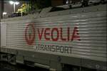 VEOLIA TRANSPORT Logo auf der E37 506. Hier am Morgen des 02.10.07 in Werdohl.