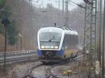 Und noch eine Privatbahn (Mrkische Regobahn)die in BB verkehrt. Dieser Zug verbindet Berlin Wannsee mit Jterbog ber Beelitz Stadt. Aufgenommen am Abstellgleis vor Berlin Wannsee im Regen am 19.01.08