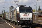 Die 185-CL 002 fuhr mit einen Gemischten Gterzug durch Bonn Beuel
am 09,04,09