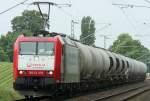 185-CL 003 der Veolia mit einem Gz kurz hinter Geilenkirchen am 06.06.2009