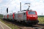 E37 510 (Veolia) fhrt am 23. Juni 2009 um 14:48 Uhr mit einem LZ (E37 519; E37 520; E37 517) durch Duisburg Bissingheim