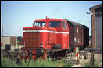 WKB VL 2, eine MaK Stangenlok, am 30.7.1995 im Bahnhof Bohmte.