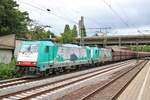 VPS 186 247-3 und 186 131-9 mit Eisenerz Güterzug in Hamburg Harburg am 16.07.19