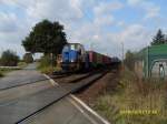 Lok 1702 mit Containerzug Hhe Peine mit Containerzug am
Tag der Deutschen Einheit 2008