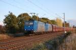 185 519-6 und 185 530-3 VPS am Nachmittag des 12.10.2009 kurz vor berquerung des Mittellandkanals bei Peine.Mein 300.Foto bei Bahnbilder