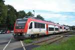 Eine Bomardier Itino Doppeltraktion (VT 101.1, Br 615) der VIAS war am 17.08.2017 auf dem Weg nach Frankfurt Hauptbahnhof.