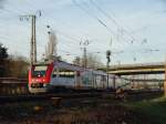 VIAS/Odenwaldbahn Itino (BR 615) VT 120 am 28.12.15 bei Hanau