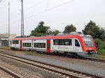 VIAS/Odenwaldbahn Bombardier Itino VT 103 am 15.10.16 in Babenhausen (Hessen) vom Bahnsteig aus fotografiert
