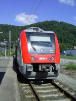 Ein Itino der VIAS GmbH wartet am 30.5.2009 in Eberbach um wenig spter ber die Odenwaldbahn in Richtung Darmstadt zu dieseln.