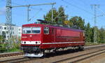 Wedler Franz Logistik GmbH & Co. KG, Potsdam mit ihrer  155 110-0  (NVR:  91 80 6155 110-0 D-WFL ) am 11.10.22 Durchfahrt Bahnhof Golm.