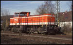 WLE Lok 71 am 11.3.2002 beim Bauzug Einsatz in Lengerich.