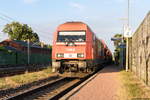 WLE 23 (223 057-1) Westfälische Landes-Eisenbahn GmbH mit einem Sandzug in Großwudicke und fuhr weiter in Richtung Stendal.