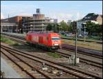 223 056-3 der WLE Lok 22 bei Rangierarbeiten mit Ihrem Sonderzug in Bahnhof Wilhelmshaven.