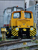 Eine Diesellokomotive MB 170 N von Orenstein & Koppel war Ende September 2020 auf dem Gelände der Westfälische Lokomotiv Fabrik Karl Reuschling in Hattingen zu sehen.