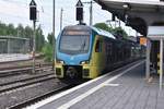 RHEINE, 28.05.2017, ET 402 der Westfalenbahn als RE15 nach Münster (Westf) Hbf auf Gleis 5