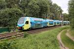 Westfalenbahn ET 601 ist hier in Osnabrück Atter am 28.6.2020 um 14.52 Uhr als RE aus Braunschweig nach Bad Bentheim unterwegs.
