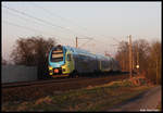 ET 605 der Westfalenbahn war am 14.2.2017 um 16.53 Uhr planmäßig bei Lotte in Richtung Rheine unterwegs.