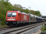 WLE 82 (187 010) mit Kieszug in Rheine=Bentlage, 29.04.2022