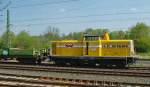 Eines der kleinen Wiebe Arbeitstiere am Osterwochenende in Eschwege West war 211 045-0 (Lok 9). Aufgenommen am 22.04.2011.