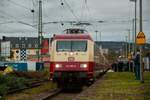 DB 101 001-6  Rheingold  mit AKE-Rheingold in Koblenz L�tzel, November 2024.