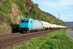 Deutschland
Lok 185 609 von Alpha Train zieht einem Kesselzugzug in Kaub
15/9/2023