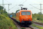 EKO 145-CL 002 (145 082-4) durchf�hrt mit einem Containerzug Herten-Westerholt 26.9.2026