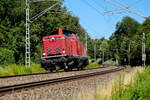 V100 2100 der Bayernbahn GmbH kurz vor Rosenheim am 13.7.26 erwischt.