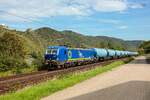 HSL/BEACON 7193 801/XE 4-801 mit Kesselzug in Bad Salzig, August 2025.