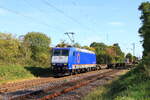 Deutschland 
Lok 185 501 von Beacon zieht einem Containerzug in Kaarst Broicherseite
19/9/2025