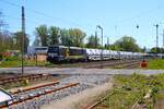 BEACON Rail Siemens Vectron X4-E 873 (6193 873-7) mit Autotransportzug am 24.04.26 in Kahl am Main 