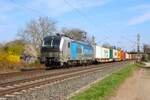 Railpool/BoxXpress Siemens Vectron 193 6193 117-9 mit Containerzug in Maintal Ost am 19.03.26