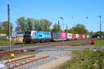 Railpool/BoxXpress Siemens Vectron 6193 xxx-x mit Containerzug in Kahl am Main am 24.04.26 