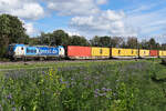 193 536 BoxXpress mit Containern am 9.10.2026 unterwegs bei Eglharting.