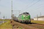 220 053-3 BEG mit Aluzug in K�ln Porz Wahn, M�rz 2014.