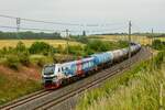 BSAS 159 210 mit Kesselzug in Ovelg�nne, Juni 2023.