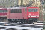 155 273 abgestellt am 21.01.2024 im Bahnhof Dresden-Neustadt.