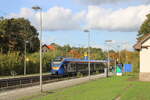 Cantus 427 554 (94 80 0427 645-7 D-CAN) als RB 24181 von G�ttingen nach Bebra, am 14.10.2026 beim Halt in Wehretal-Reichensachsen.