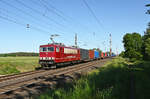Mit einem Containerzug am Haken rollte am 25.05.26 155 016 der CLR durch Wittenberg-Labetz Richtung Dessau.